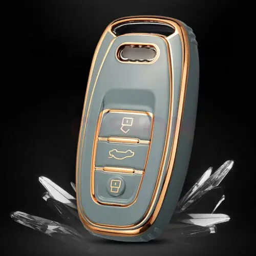 Custodia/cover per Chiave/telecomando per Audi A1 A3 A4 A5 A6 A7 A8 Quattro Q3 Q5 Q7 2009 ~ 2015 - H6bbe5df13d53471f8838ebfd04666492B