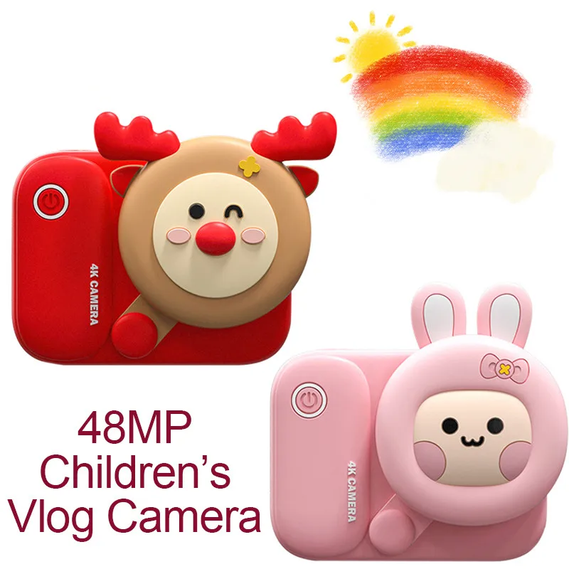 For Birthday Christmas Gift Instantane Christmas Camera Kids Video Camera With Print Children's Instant Print Camera Toys