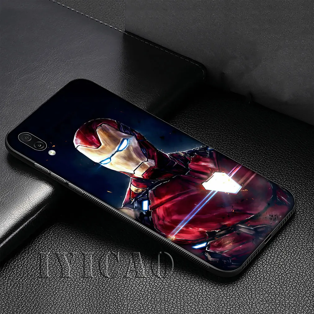 Железный человек Marvel Железный человек мягкий силиконовый чехол для huawei P30 P20 Pro P10 P9 Lite Mini P Smart Z Plus