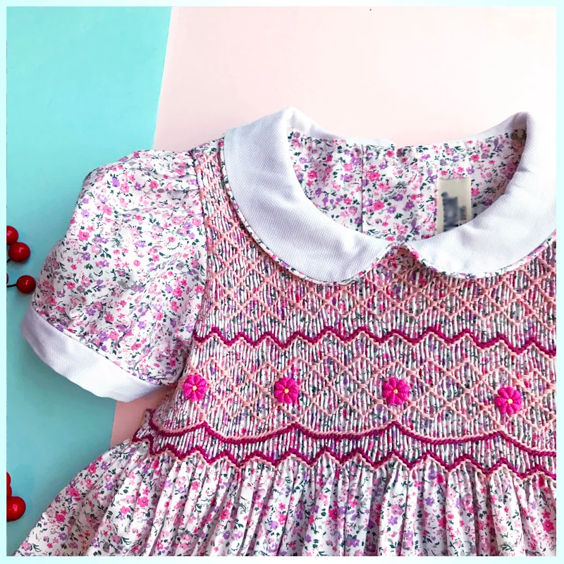 Новое поступление, летнее хлопковое платье принцессы ручной работы для девочек, Качественные вечерние платья в винтажном стиле для испанских девочек