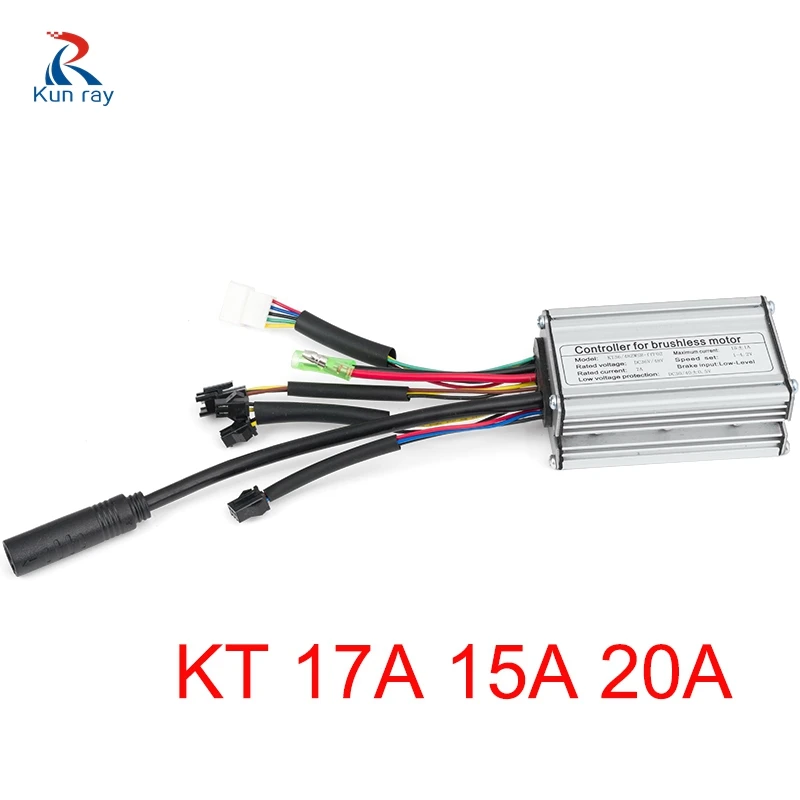48V 36V 15A KT Controller For 250W 350W Brushless Motor Electric Bicycle E-bike