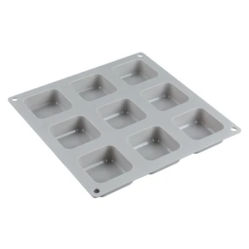 

9 Grids Square Silicone Soap Molds Handmade Soap for DIY Soap Making Chocolate Cake Mold Kitchen Dining and Bar Supplies