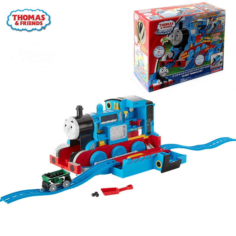 Оригинальный большой Многофункциональный костюм поезда Станция Thomas and friends литый