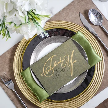 

American European-Style Dinner Plate Glass Decoration Plate Model Room Hotel Tableware Set Leather Placemat Blue Silver Napkin