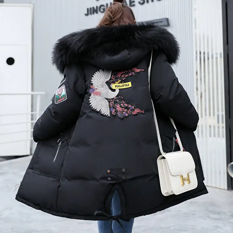 

Maternity Clothes Cotton-padded Clothes Women's Mid-length Winter Korean-style Loose And Plus-sized Cotton-padded Jacket Pregnan