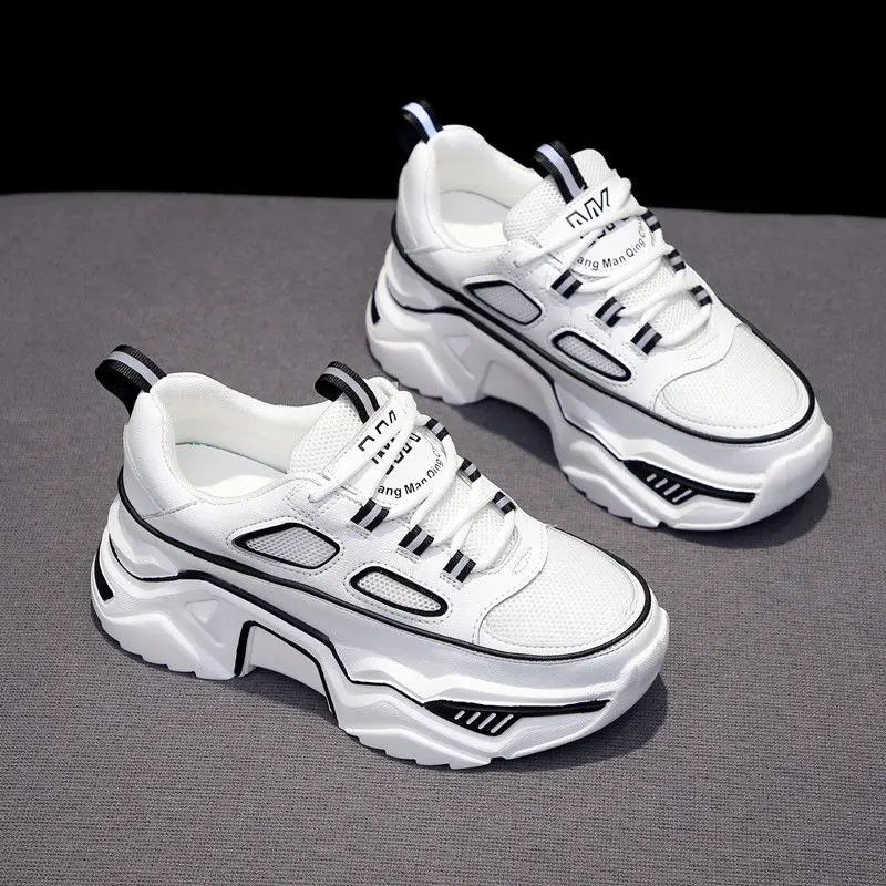 

Women Chunky Sneakers 2019 Spring autumn Platform Women Sneaker Fashion Street Style Woman Trainers Shoes Ladies Footwear