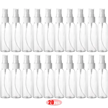 

20PC 60ML Transparent Empty Disinfection Liquid Spray Bottle Spray Pot Portable Bottle 84 Spray Bottle Empty Containers