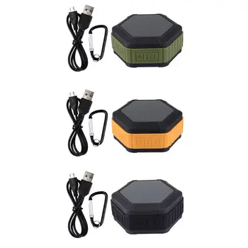 

OOTDTY Mini Portable Wireless Bluetooth Speaker Waterproof Outdoor Hexagon Speaker