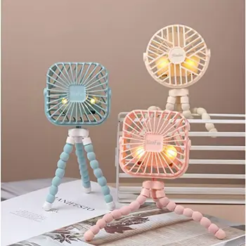 

3 Speed Portable Handheld Mini Fan with Flexible Tripod USB Rechargeable Battery Operated Clip Fan Super Quiet for Stroller