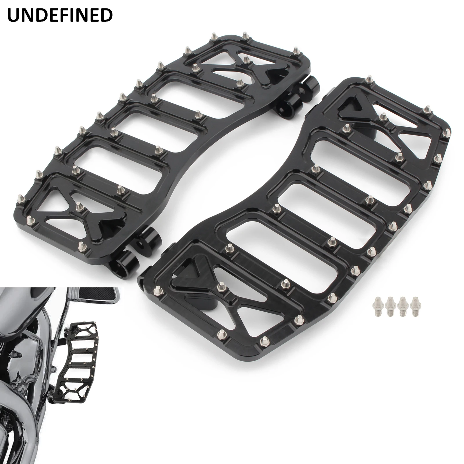 Motorcycle Front Floorboards Wide Mx Foot Pegs Driver Stretched