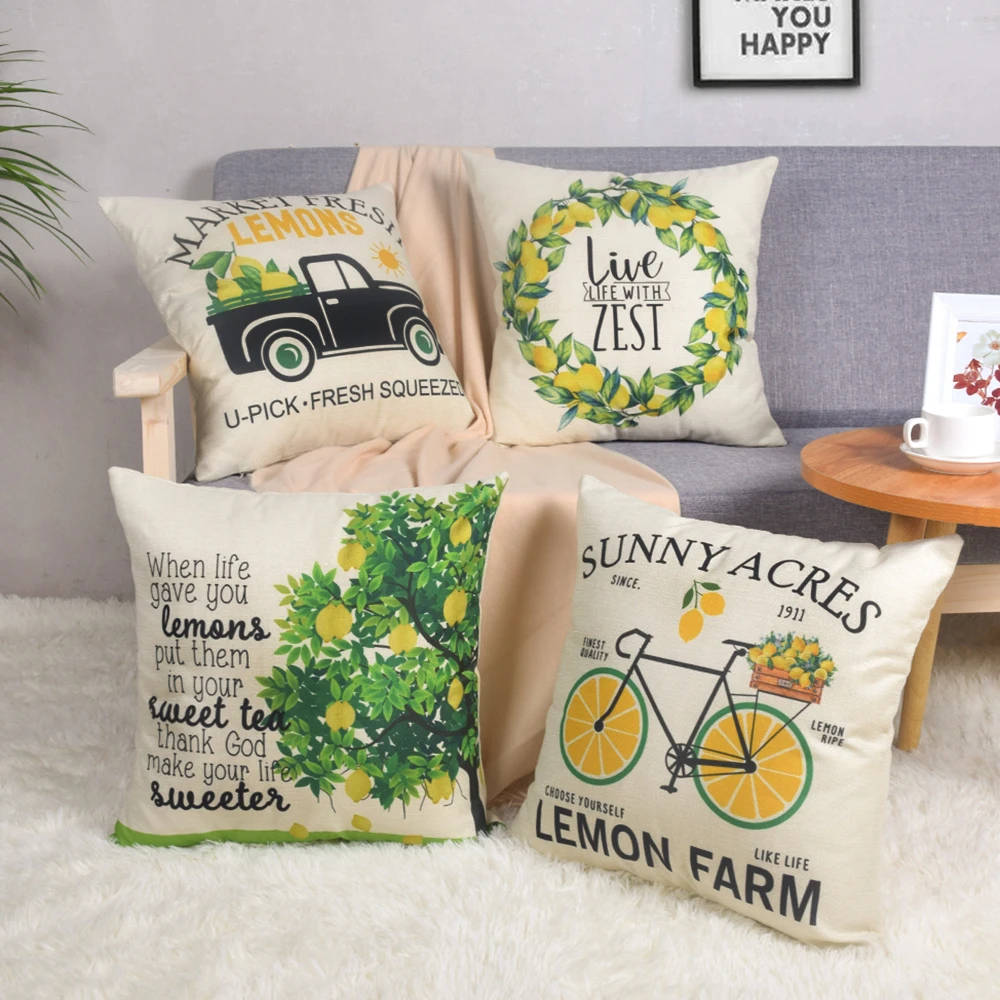 Рисунок 2 - Наволочка с принтом лимона в виде автомобиля