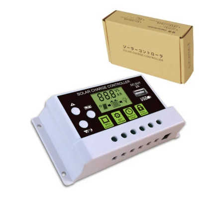 KYZ-10A 10A/20A/30A Солнечный контроллер ручной, ШИМ Контроллер заряда