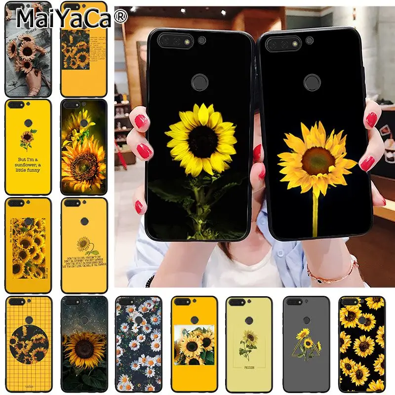 MaiYaCa красивый желтый подсолнух чехол для телефона Huawei Honor 8X 9 10 20 Lite 8A 5A 7A 7C 10i 8C 9X Pro |
