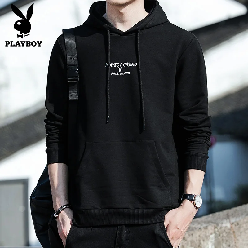 

PLAYBOY New Men Gyms Hoodies Gyms Fitness Bodybuilding Sweatshirt Pullover Sportswear Male Workout Hooded Jacket Clothing