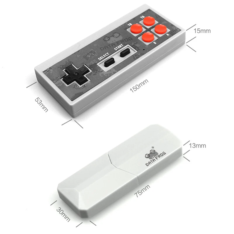 Data Frog USB Беспроводная портативная ТВ Видео игровая консоль встроенный в 600 классические игры 8 бит мини видео консоль Поддержка AV выход