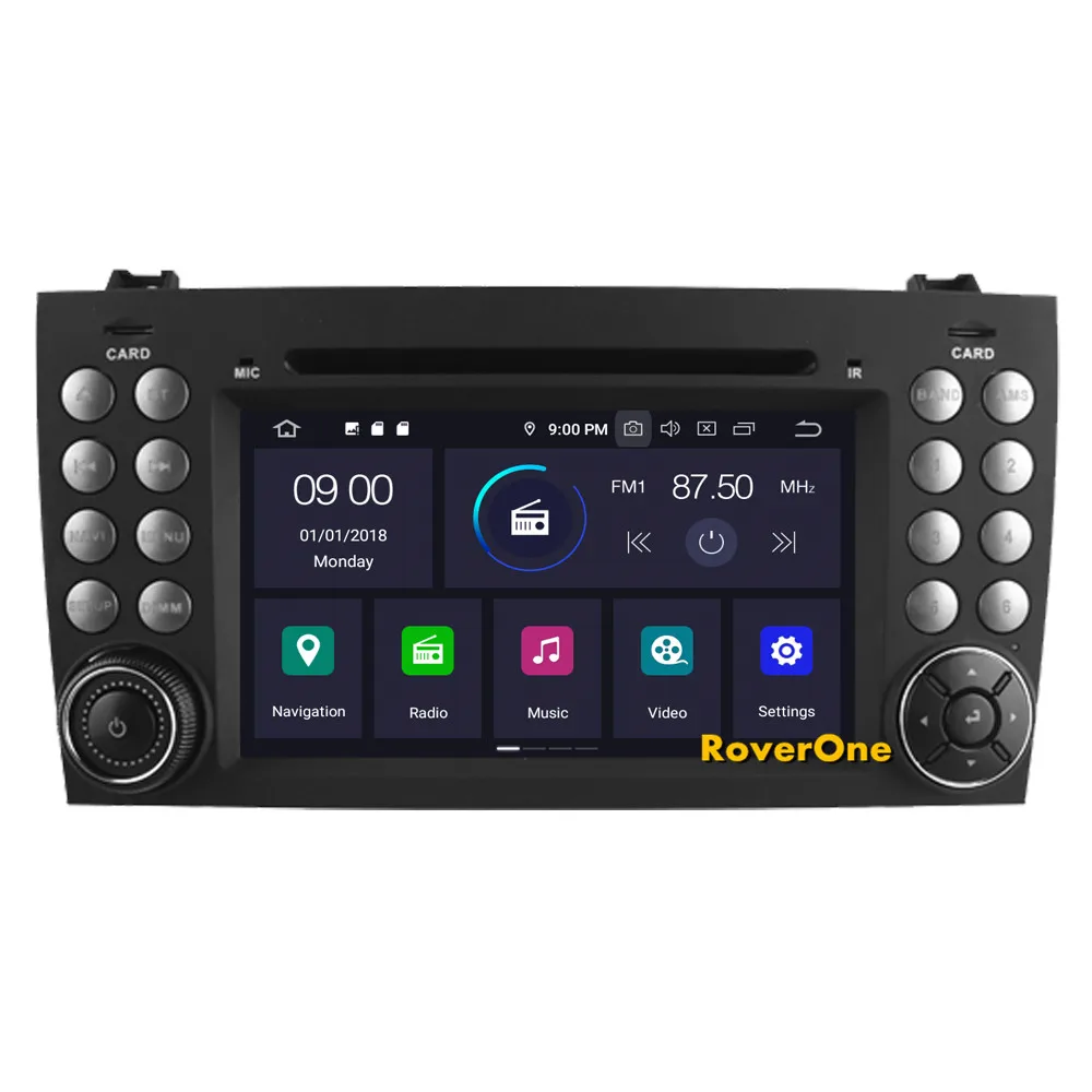 Perfect RoverOne Car Multimedia Player For Mercedes Benz W171 R171 SLK55 SLK200 SLK230 SLK250 SLK280 SLK300 SLK350 Android 9.0 DVD Radio 13