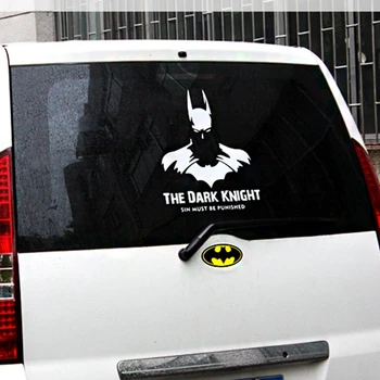 

Noizzy Batman Face Mask Car Stickers Last Knight on Earth Decal for Windshield Ho Window Auto Vinyl Reflective Black Car Styling