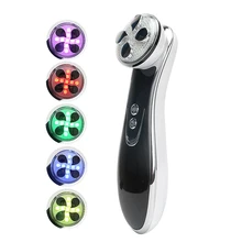 Уход за кожей лица 5 в 1 Светодиодный светильник Фотон облучение массажер для лица RF подтягивающий EMS для похудения морщин терапия косметическое устройство