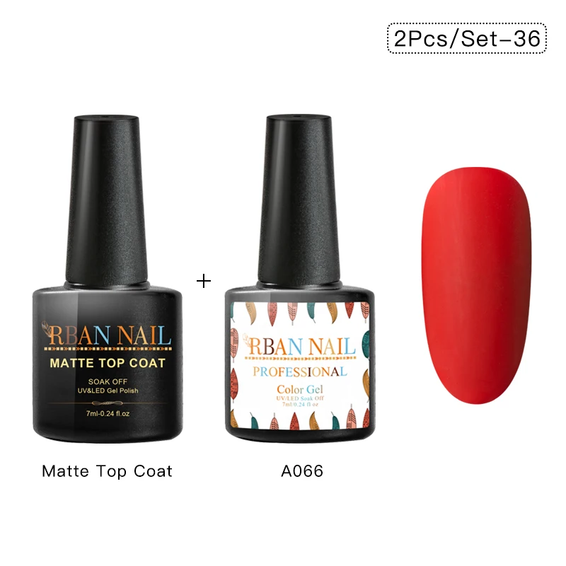RBAN NAIL 7 мл чистый цвет УФ-гель для ногтей замачиваемый Полупостоянный лак для ногтей гель для ногтей маникюр матовое верхнее покрытие необходимо - Цвет: ZH06750