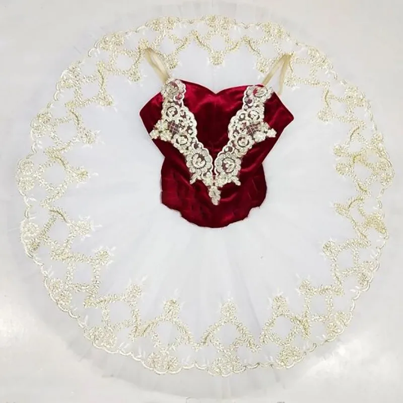Tutu Ballet Dark Red Purple Swan Lake Ballerina Pancake Tutu Girl Women Adult Child Ballet Dress Kids Dance Costumes Dress ballet dress ballet skirts girls dance costumes tutu skirt