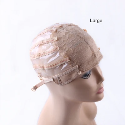 Blonde 2 large size 5 шт/лот пластиковый, парик с сеткой с регулируемым ремешком для изготовления ткацких париков разных размеров - Цвет: Blonde 2 large size