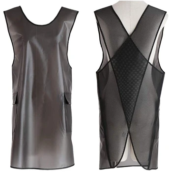 

HOT SALE Waterproof Cross Back Apron with Pockets for Women Men Dishwashing Cleaning Fish Lab Work Dog Grooming Gardening