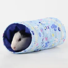 Игрушечный хомяк туннель маленький питомец мультяшный любимец трубы кровать-гнездо для кроликов хорьков морские свинки зимняя теплая игрушка
