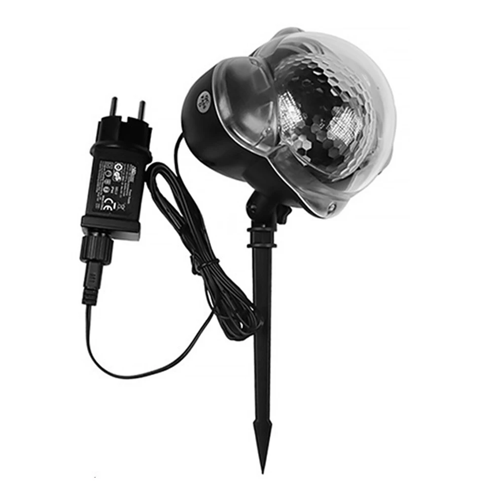 without Control Outdoor Snowfall Projector IP65 Waterproof Moving Snow Christmas Laser Snowflake Projector Lamp Xmas New Year Party Decoration - Испускаемый цвет: without Control