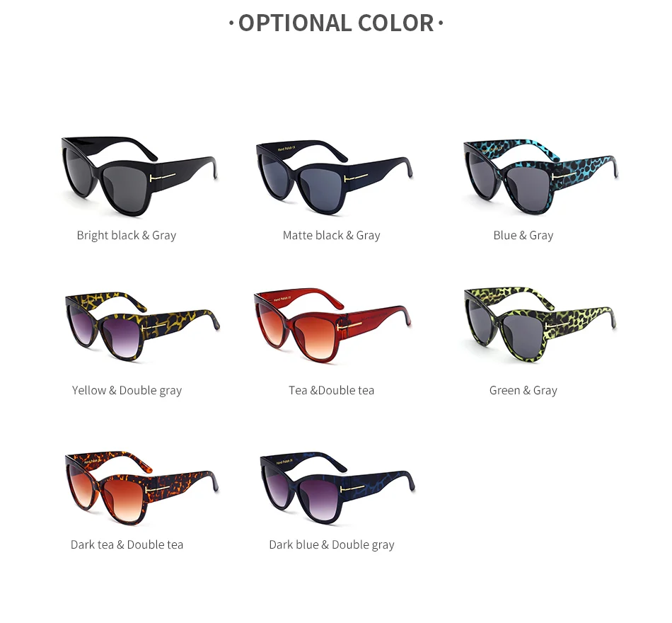 Модные Винтажные негабаритные солнцезащитные очки "кошачий глаз" для женщин, черные оттенки, сексуальные градиентные очки, роскошные брендовые солнцезащитные очки, золотые, Т-образные украшения