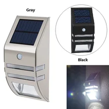 Настенный светильник на солнечной батарее, наружный светильник, светодиодный водонепроницаемый уличный светильник, светодиодный светильник с датчиком движения PIR, внешний светильник