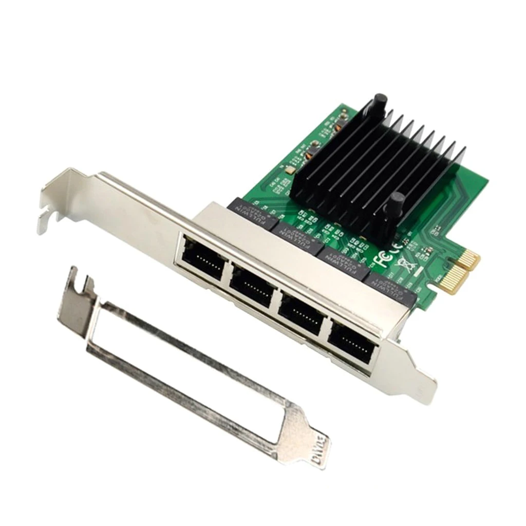 Сетевая карта PCI-E X1 для Intel 82576 4 порта 2000 Мбит/с | Компьютеры и офис