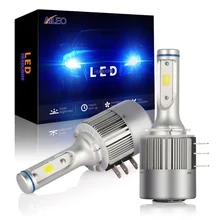 Aileo farol de led cob chip h15, 2 peças, led, 8000lm, 72w, feixe alto e luz diurna, substituição de estoque 6000k para audi a5 a6 q7