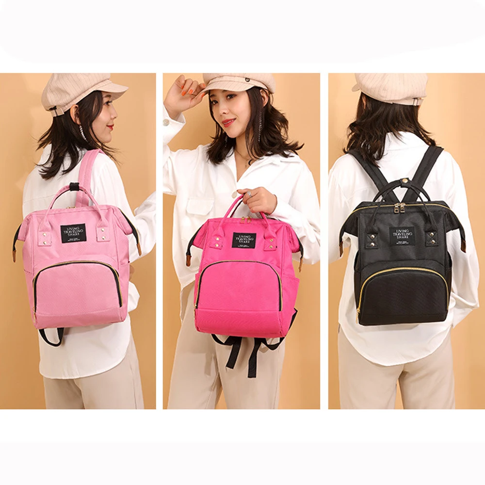 New Capacity Mummy Maternity Bag Diaper Baby Bag Multifunctional Nursing Bag Backpack Baby Care Mom Convenient