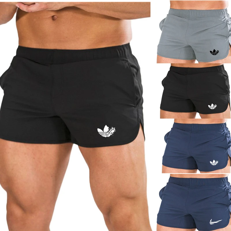 Бодибилдинг обтягивающие спортивные мужские шорты для фитнеса Короткие штаны Летние Беговые тренировочные быстросохнущие Бермуды мужские повседневные пляжные тренировочные брюки