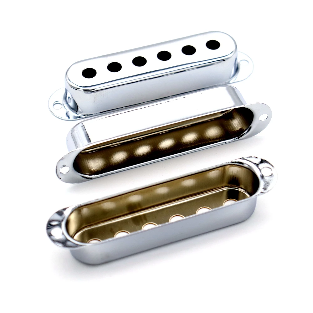 Description Picture 6 of item1 pcs Brass Electric Guitar Single Pickup Covers 48mm/50mm/52mm for ST SQ Guitar Accessories Parts