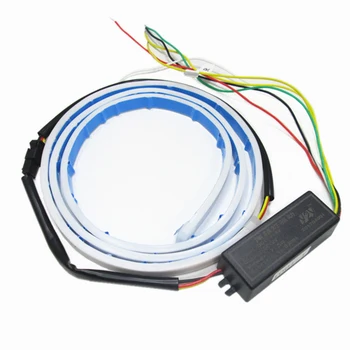 

DC 12V LED Ice-blue Flow Strip Trunk Box With Side Turn Signals Car Rear Light