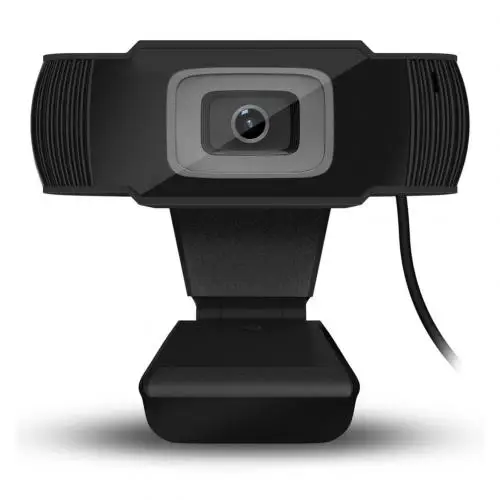 USB веб-камера, веб-камера HD 300 мегапиксельная камера для ПК с микрофоном, микрофон для Skype для Android tv, вращающаяся Компьютерная камера - Цвет: Черный