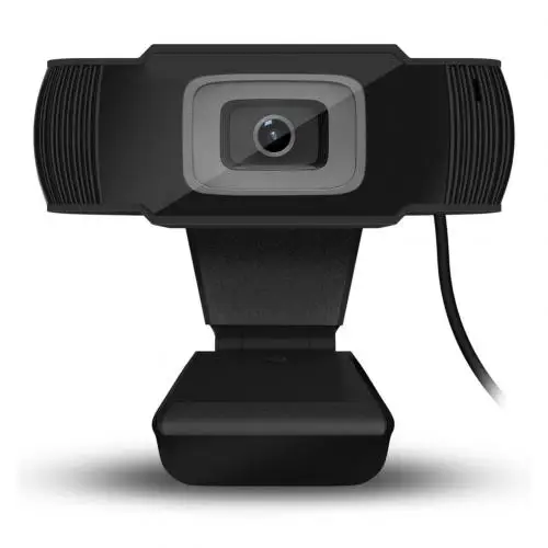 Черный USB веб-камера, веб-камера HD 300 мегапиксельная камера для ПК с микрофоном, микрофон для Skype для Android tv, вращающаяся Компьютерная камера - Цвет: Черный