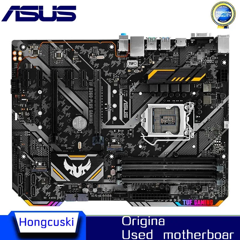 Per Asus Tuf B360-Plus Gaming Usato Scheda Madre Originale Socket Lga 1151 Ddr4 B360 Scheda Madre Desktop