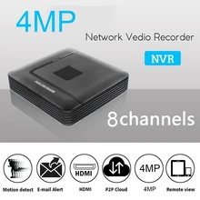 8Ch 4MP NVR видео рекордер H.265 ONVIF детектор движения для Full HD ip-камера охранная система наблюдения сигнализация(ЕС вилка