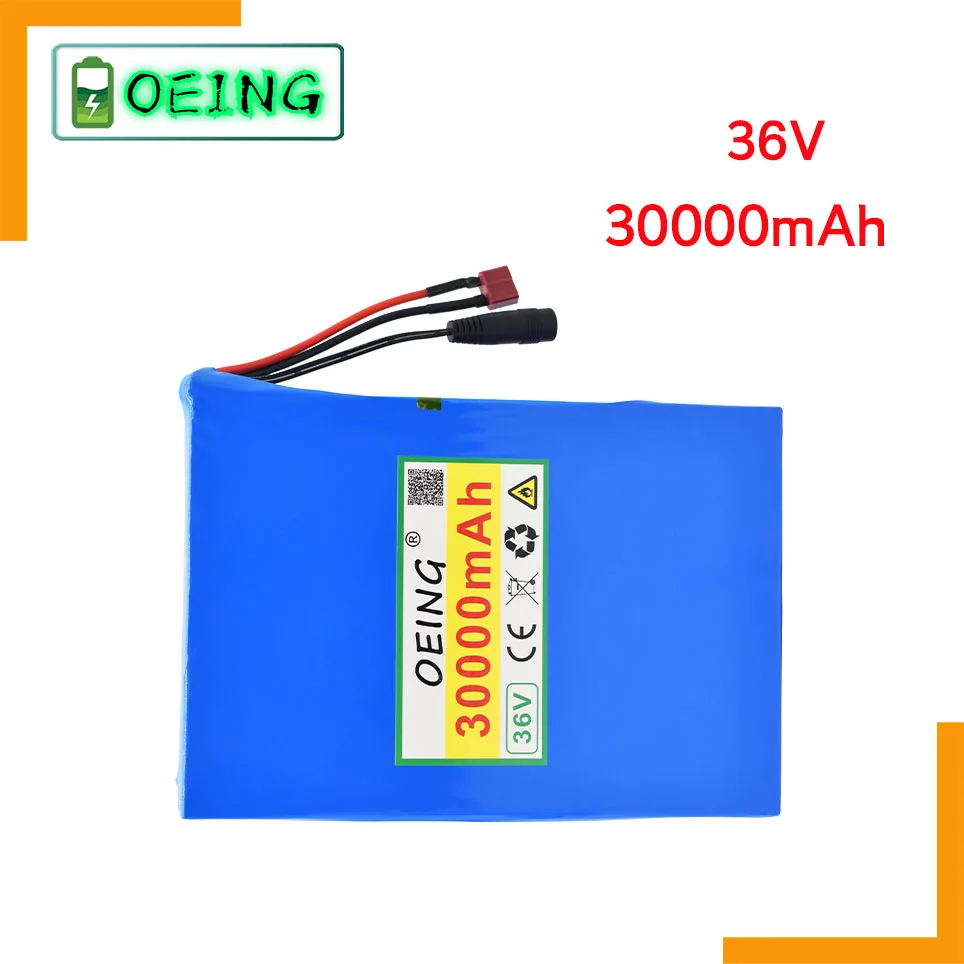 NEWEST 36V battery 10S4P 30000mah 18650 Li ion pack is suitable for eBike electric vehicles bicycles and motorcycles | Электроника