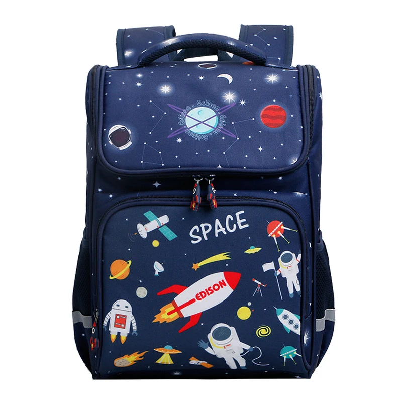 Edison School Bags Girl Large Capacity School Backpack Cartoon Car Knapsack Girl Backpack For School Space Bag