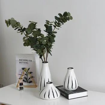 

Nordic ins modern ceramic vase handmade flower arrangement dried flower flower living room desktop decoration home accessories