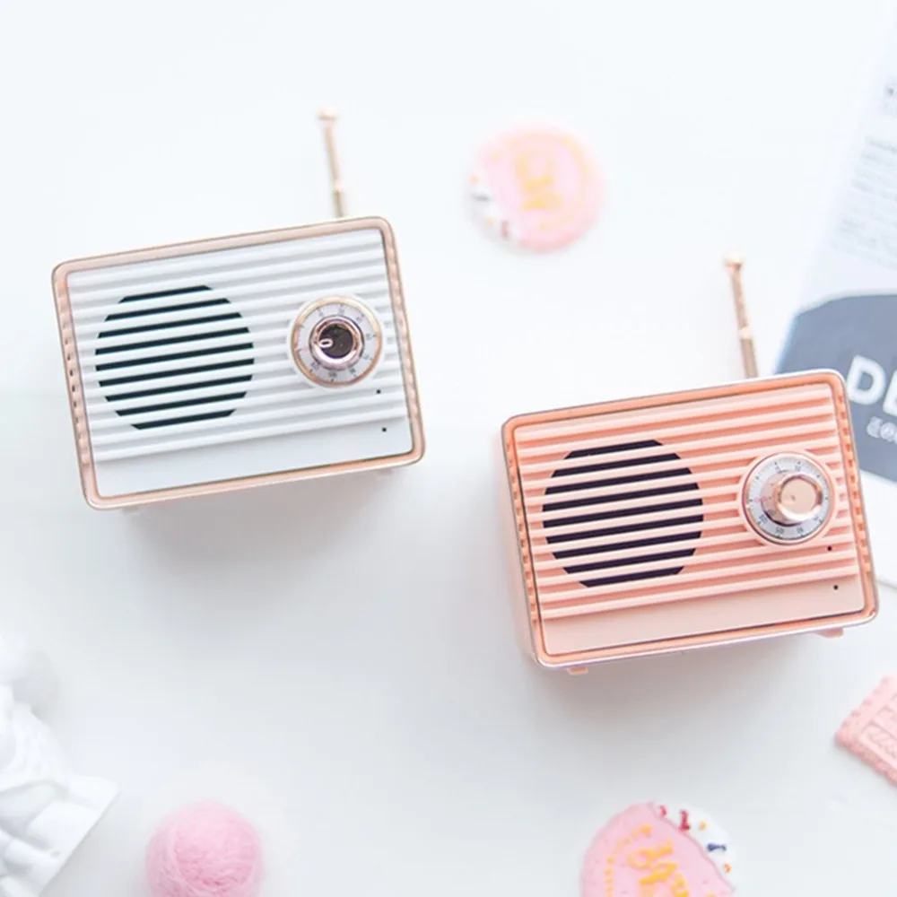 Cm-1 ретро супер бас мини портативный динамик Usb Handfree маленький музыкальный динамик Mp3 плеер с микрофоном