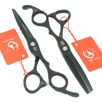 

Meisha 5.5/6 inch Black Hairdressing Scissors Set Professional Hair Beauty Cutting Thinning Styling Shears Salon Tools A0061A