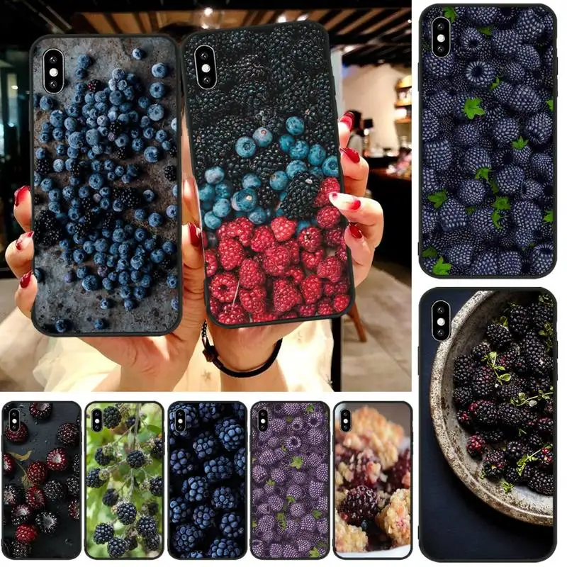 Reayou blackberry Cover Black Soft Shell Phone Case For iphone6 6s plus 7 8 X XR XS MAX 11 Pro Max | Мобильные телефоны и