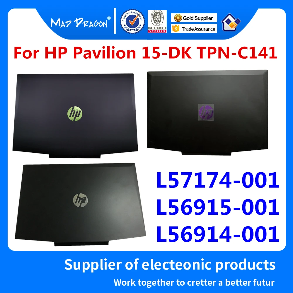 Ноутбук ЖК-дисплей задняя верхняя крышка задняя крышка для hp павильон 15-DK 15-dk0134TX TPN-C141 L65255-001 L57174-001 L56915-001 L56914-001