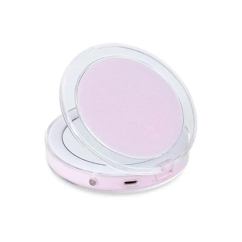 Dream Pink Мини-зеркало для макияжа с светодиодный светильник косметическое зеркало с подсветкой 3X увеличительное интеллектуальное Индукционное принадлежности для макияжа - Цвет: Dream Pink