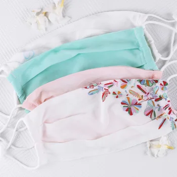 

Unisex Silk Face Mask Breathable Soft Dual Layer Air Filter Mouth Mask