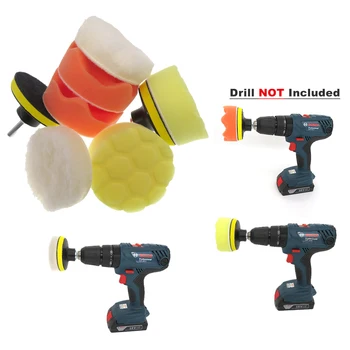 

3 Inch 8Pcs/Set Car Polishing Pads Kit Clean Sponge Waxing Wheel Wool Accessory